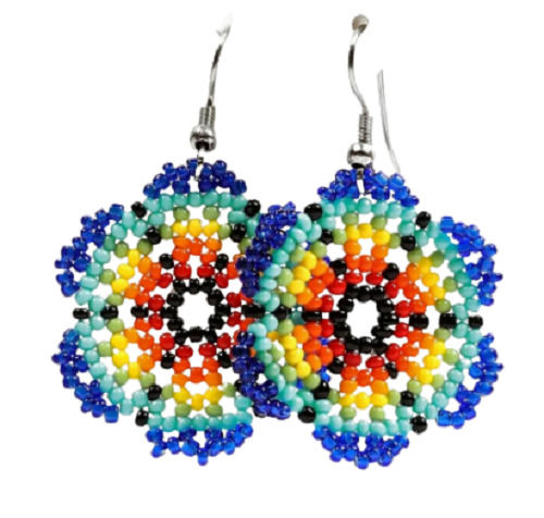 5 Grams Charming and Stylish Beaded Hanging Hooked Earrings For Girls