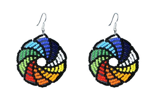 5 Grams Multicolor Beaded Designer Artificial Hanging Earrings For Ladies