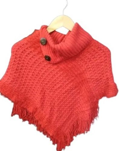 Comfortable Modern Casual Wear Soft And Warm Plain Woolen Poncho