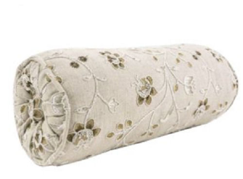 Printed Cotton Polyester Twill Style Round Back Bolster Pillow