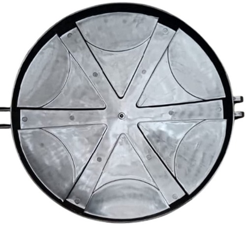 काला 610 ग्राम और 19 इंच हिंज प्लास्टिक राउंड वॉटर टैंक कवर