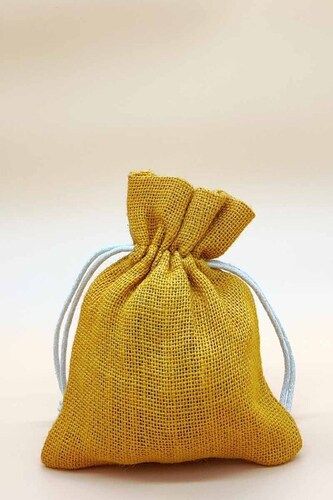 Eco Friendly Plain Drawstrings Jute Bags With Loading Capacity 5 Kg Capacity: 1000000 Liter/Day