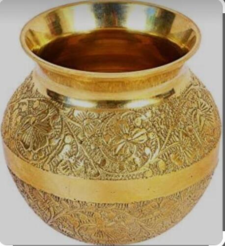 Golden Plated Polished Laddu Gopal Brass Lota