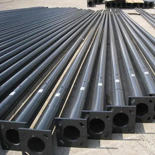 Mild Steel Conical Pole With 15 Meter Length And Plate Thickness 3 mm