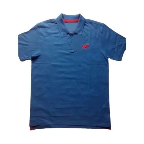 Multi Color Plain Short Sleeved Polo Comfortable Cotton T-Shirt For Men