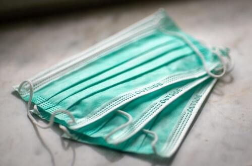 Disposable Single Use Green Surgical Face Mask For Respiratory Protection