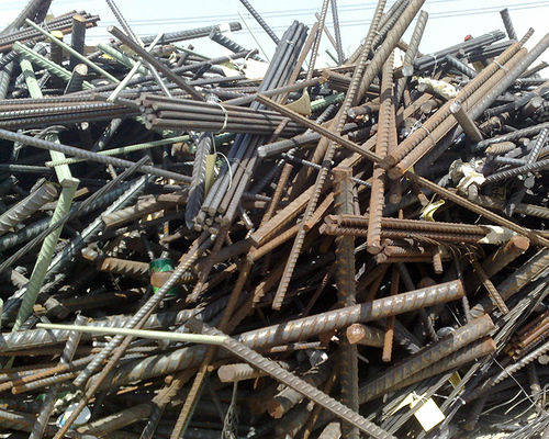 Blue Iron Rod Scrap Used In Bridge Construction For Metal Industry