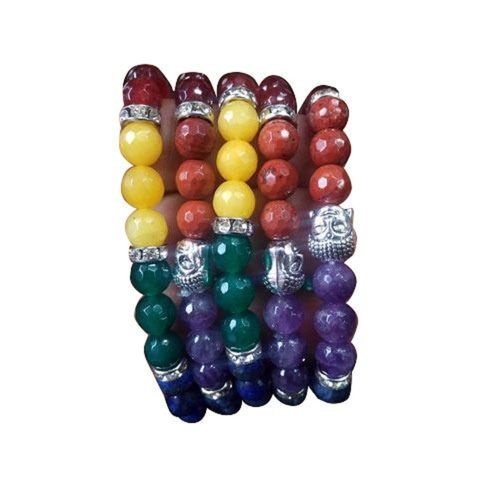 Polished Fashionable Round Buddha Head Modern Agate Stone Design Bracelet For Events  Gender: Unisex