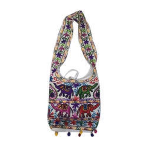 Tear Resistance Easy To Carry Rajasthani And Jaipuri Design Embroidered Handbags