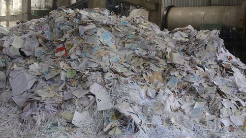 Waste Paper Scrap Used As Raw Material For Making Paper