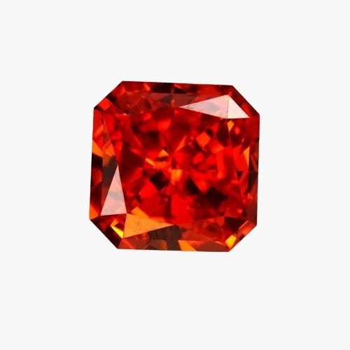 Zircon 50Mm 0.055Gram Princess Cut Polished Finished Cubic Zirconia Stone 