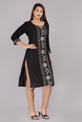 Casual Wear Long Sleeves Printed Design Ladies Kurtis