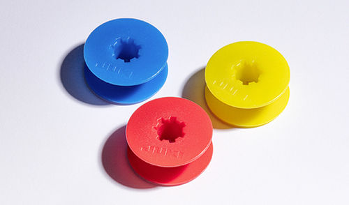 Pvc Plastic Round Shape Bobbin For Yarn With Flange Thickness 12-20Mm Usage: Residential