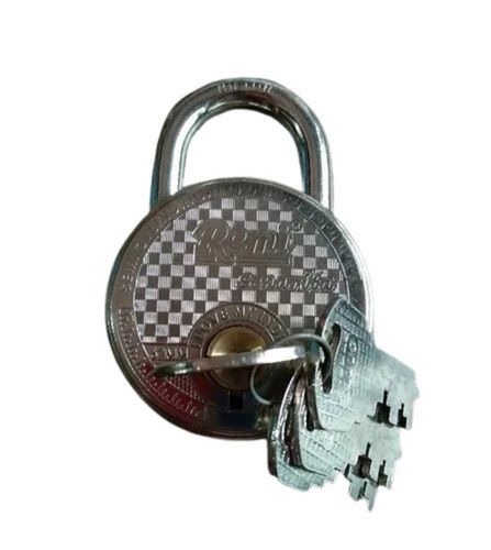 Stylish Rustproof Round Chrome Finish Stainless Steel Door Lock With Keys