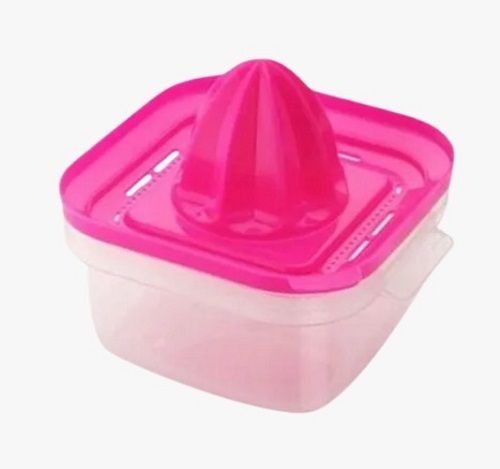 White And Pink 450 Gram Manual Easily Usable Plastic Juicer Machine 