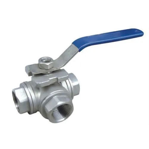 Medium Pressure Stainless Steel Three Way Ball Valve For Water