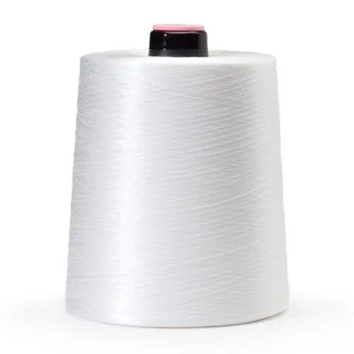 White Plain Spun Fancy Yarn Raw Pattern Waterproof Polypropylene Thread For Textile