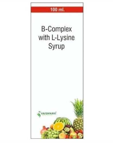 100 Ml Pharmaceutical Multivitamin B Complex L-Lysine Syrup General Medicines