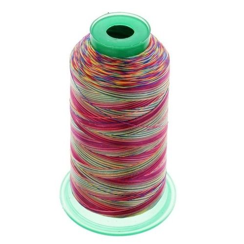 4000 M 80 G Light Weight Strong Fancy Rainbow Polyester Embroidery Thread