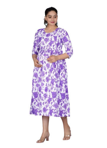 Casual Wear Printed Comfortable Hypoallergenic Cotton Kurta For Ladies