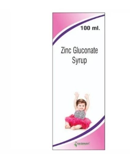 Commercial Allopathic Liquid Zinc Gluconate Syrup,100 Ml