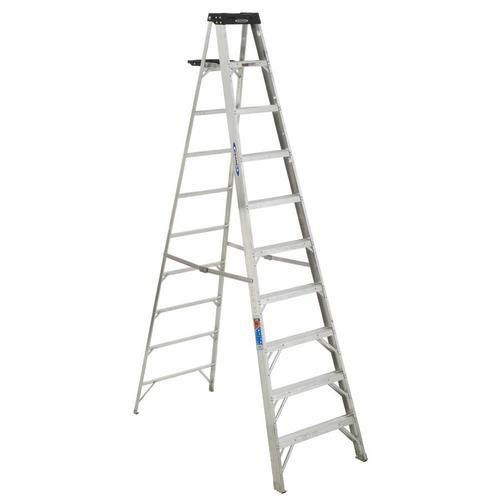 20 Feet Silver Aluminum Folding Step Ladder For Industrial