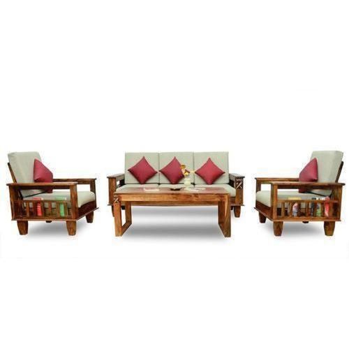 Comfortable And Durable 5 Seater Designer Wooden Sofa Set With Center Table  Suitable For: Personal Care