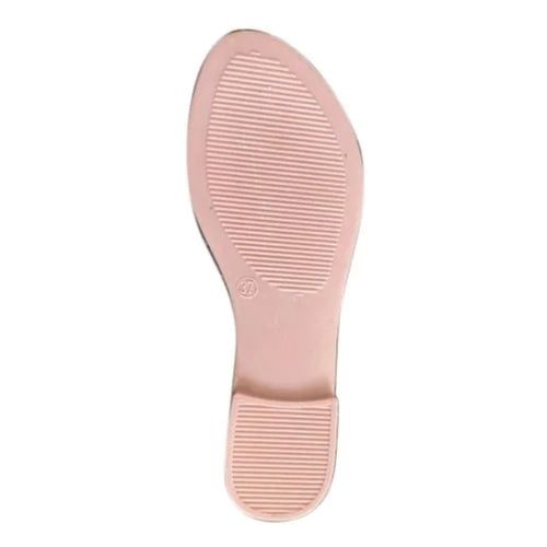 Curved Edges Slip Resistant Fancy Flat PVC And PU Ladies Sandal Sole