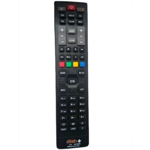 Black Rectangular Light Weight Clear Number Break Free Remote Control For Tv 