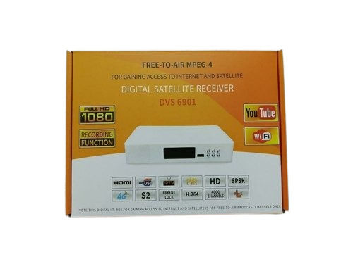 Rectangular Wi-Fi Support Full Hd Plastic Set Top Box For Residential Use Dimension(L*W*H): A  9.3 X 13 X 2  Centimeter (Cm)