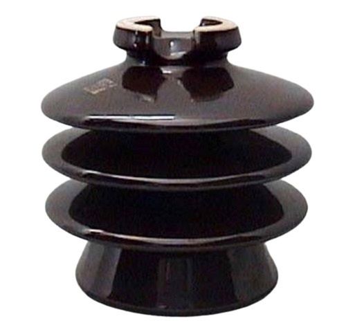 Round Plain Electric Porcelain And Glass Pin Insulator For Distribution Of Electrical Power Breakdown Voltage: 132 Volt (V)