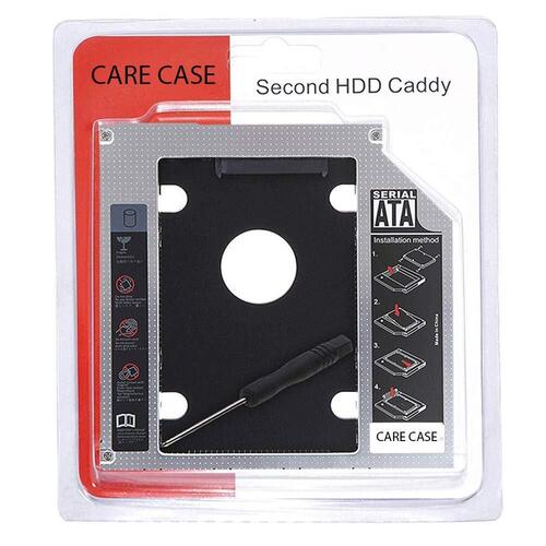  Sata Bay Second Hard Disk Drive Caddy For Cd/Dvd Drive Slot