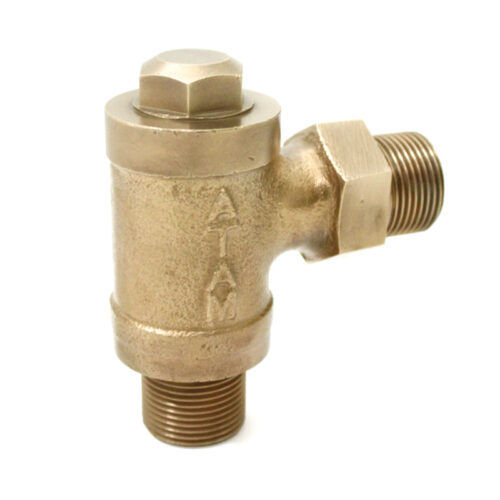 Yellow 15Mm Medium Pressure Bronze Angle Feed Check Valve