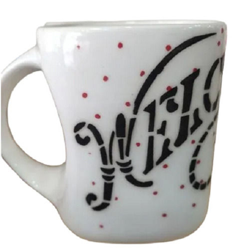 325 Ml Round Coffee Ceramic Printed Mugs 