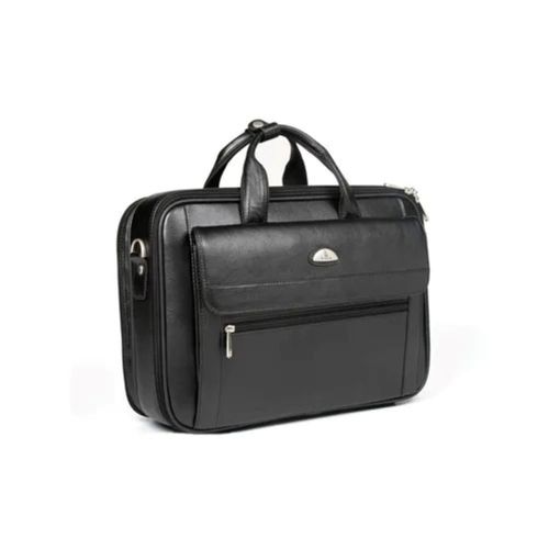 Easy To Carry Tear Resistance Zip Closer Vast Handle Leather Laptop Bags