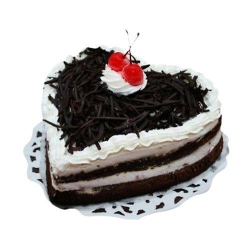 Hygienic Prepared Rich In Taste Eggless Heart Shaped Black Forest Cake (1 Kg) Application: Restaurant