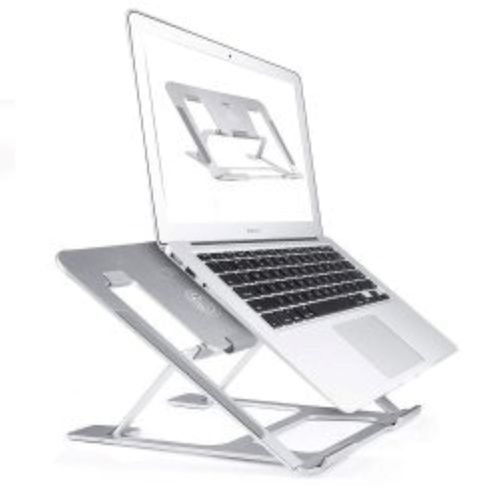 Sturdy Construction Foldable Glossy One Piece Aluminum Ventilated Stand For Laptops