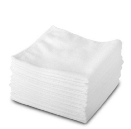 सफाई के उद्देश्य के लिए सफेद 18X18 इंच हल्का और नरम शुद्ध कॉटन डस्टर