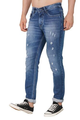 Casual Mens Denim Jeans - Printed Design, Breathable and Skin Friendly, All Sizes Available