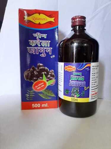 No Preservatives and Unfiltered Neem Karela Jamun Juice 500 ml Pack