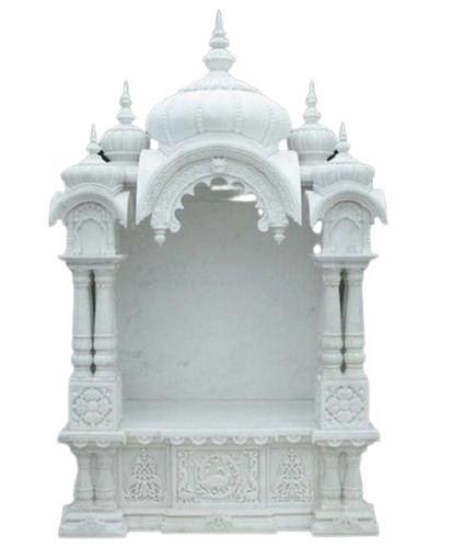 2-8 फीट ऊंचाई वाला पारंपरिक डिज़ाइन और पॉलिश किया हुआ मार्बल होम टेम्पल