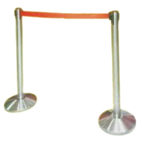 Silver 36 Inches High Tensile Strength Waterproof Stainless Steel Barricade Stands