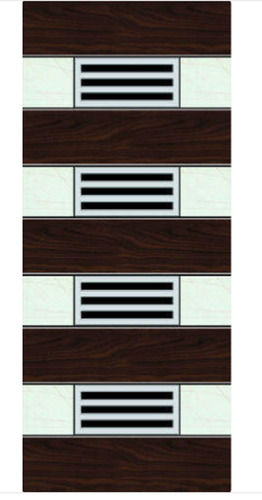 6 5 X 3 Feet Designer Solid Wood Primer Coated Surface Laminated Door  051 