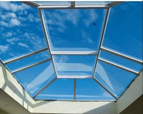 Safety Glass Transparent Skylight Screen System Length: 4 Foot (Ft)