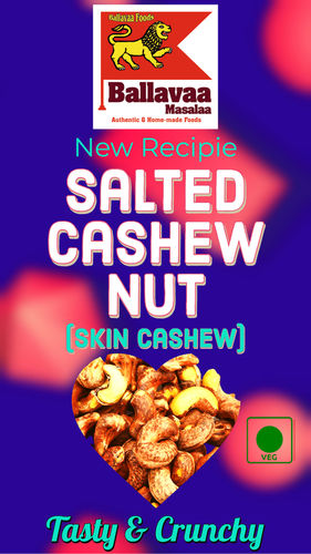 Brown Tasty And Crunchy Salted Skin Cashew Nuts 35G (Pack Of 1X10 Packets)