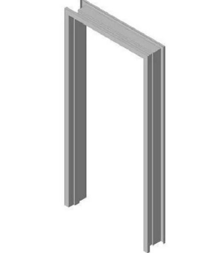 Silver 12 Mm Thickness Stainless Steel Door Frames With Powder Coated Finish