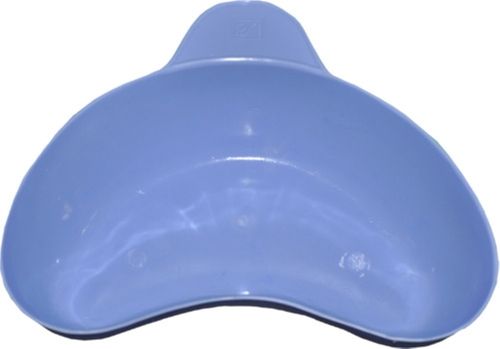 Blue 12X6.5X 7Cm Coated Finish Manual Polypropylene Material Kidney Trays