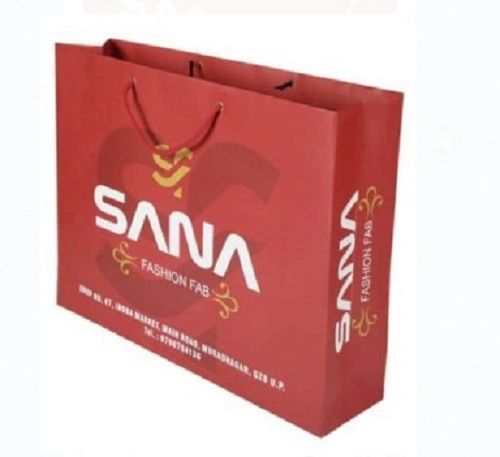 Semi Automatic 17 X 13 X 4 Inch 5 Kg Capacity Shopping Disposable Printed Paper Bags