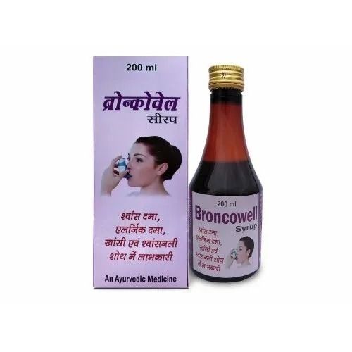 200 Ml Allergic Rhinitis And Allergic Bronchitis Broncowell Syrup General Medicines