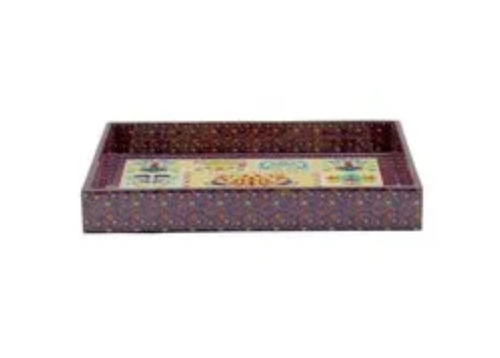 30.5 X 20.3 X 3.8cm हीट एंड कोल्ड रेसिस्टेंट प्रिंटेड वुडन Mdf सर्विंग ट्रे